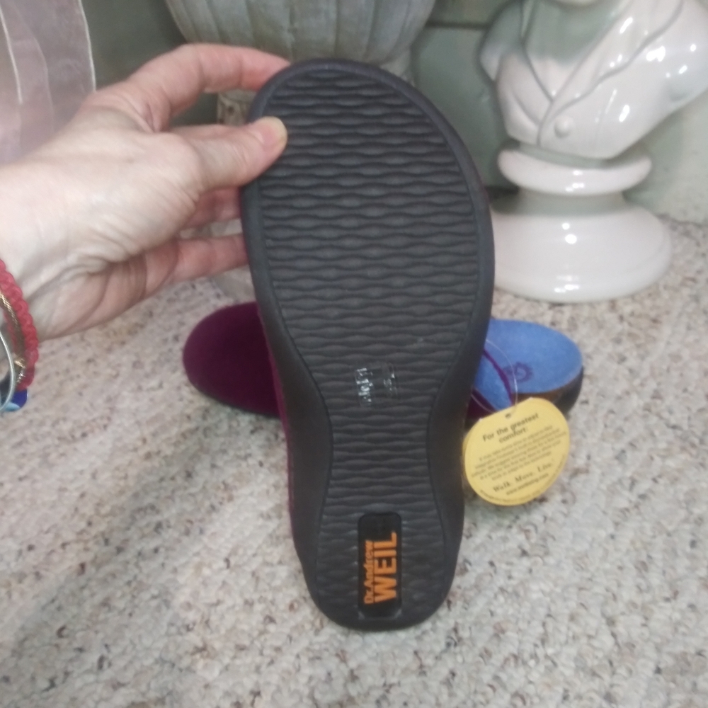 Dr. Andrew Weil Rasberry Wool Orthaheel Tech Women's Clogs - Picture 8 of 9
